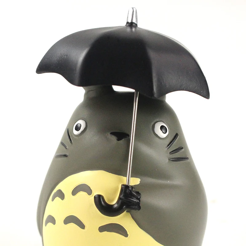 

11cm Anime Miyazaki Hayao My Neighbor Totoro with Umbrella PVC Figure Collectible Model Toy Birthday Gifts for Kids Children