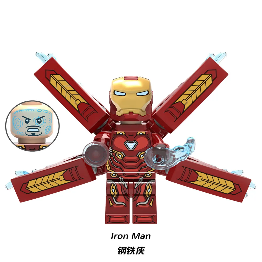 Железный человек Marvel MK36 MK27 MK31 MK30 MK50 строительные блоки фигурки Детские