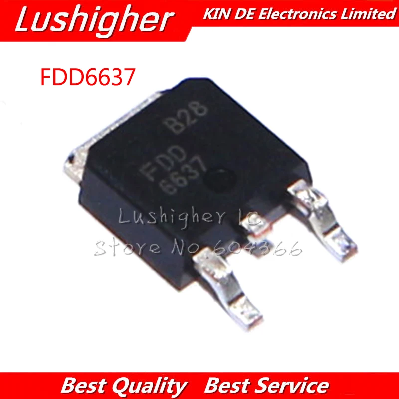 10 шт. FDD6637 TO-252 FDD 6637 TO252 | Электронные компоненты и принадлежности