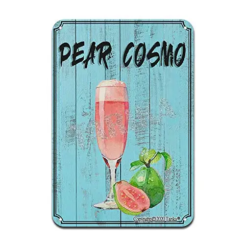 

Pear Cosmo Cocktail Ingredients Iron Poster Painting Tin Sign Vintage Wall Decor for Cafe Bar Pub Home Beer Decoration Crafts