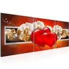 Красное сердце зеленая Орхидея цветок Сделай Сам алмазная живопись полная Алмазная вышивка мозаика стразы свадебные подарки, EE1833