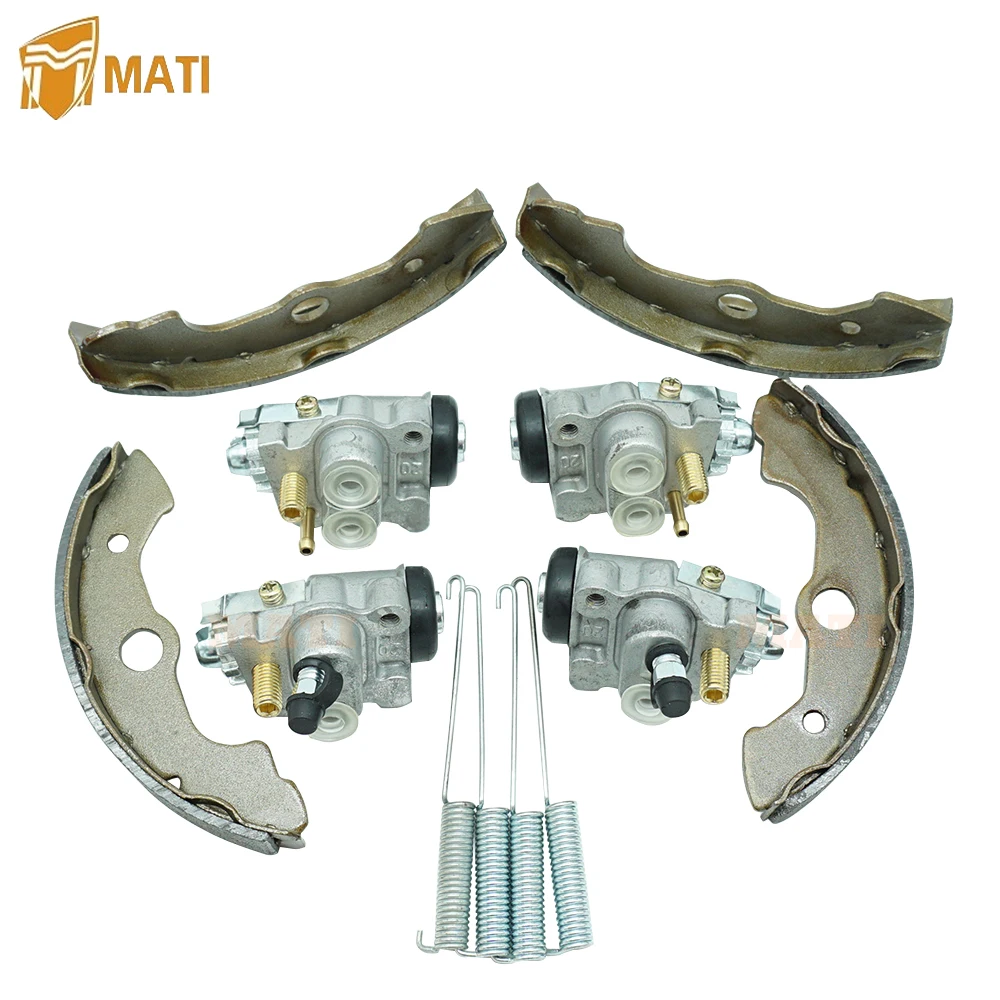 

Front Left Right Brake Wheel Cylinders All Four with Brake Shoes for Honda TRX400FW TRX450 Fourtrax Foreman 45330-HN0-A01