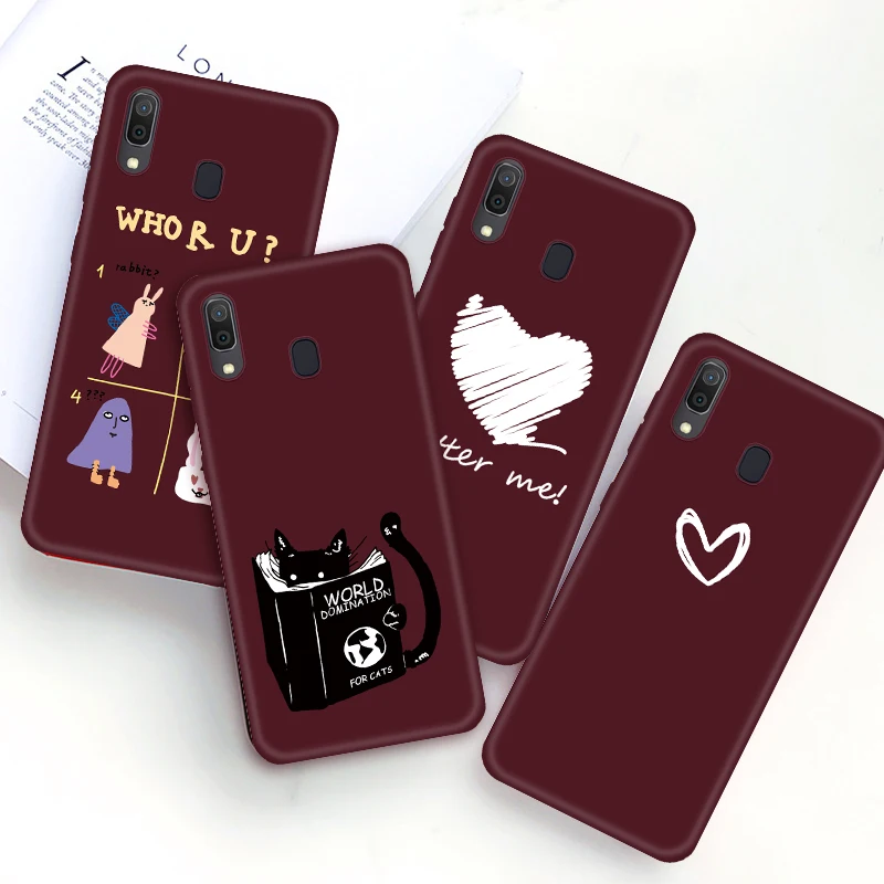 Милый стильный мультяшный чехол для телефона Samsung Galaxy A10 A20 A30 A40 A50 A60 A70 M10 M20 M30 M40