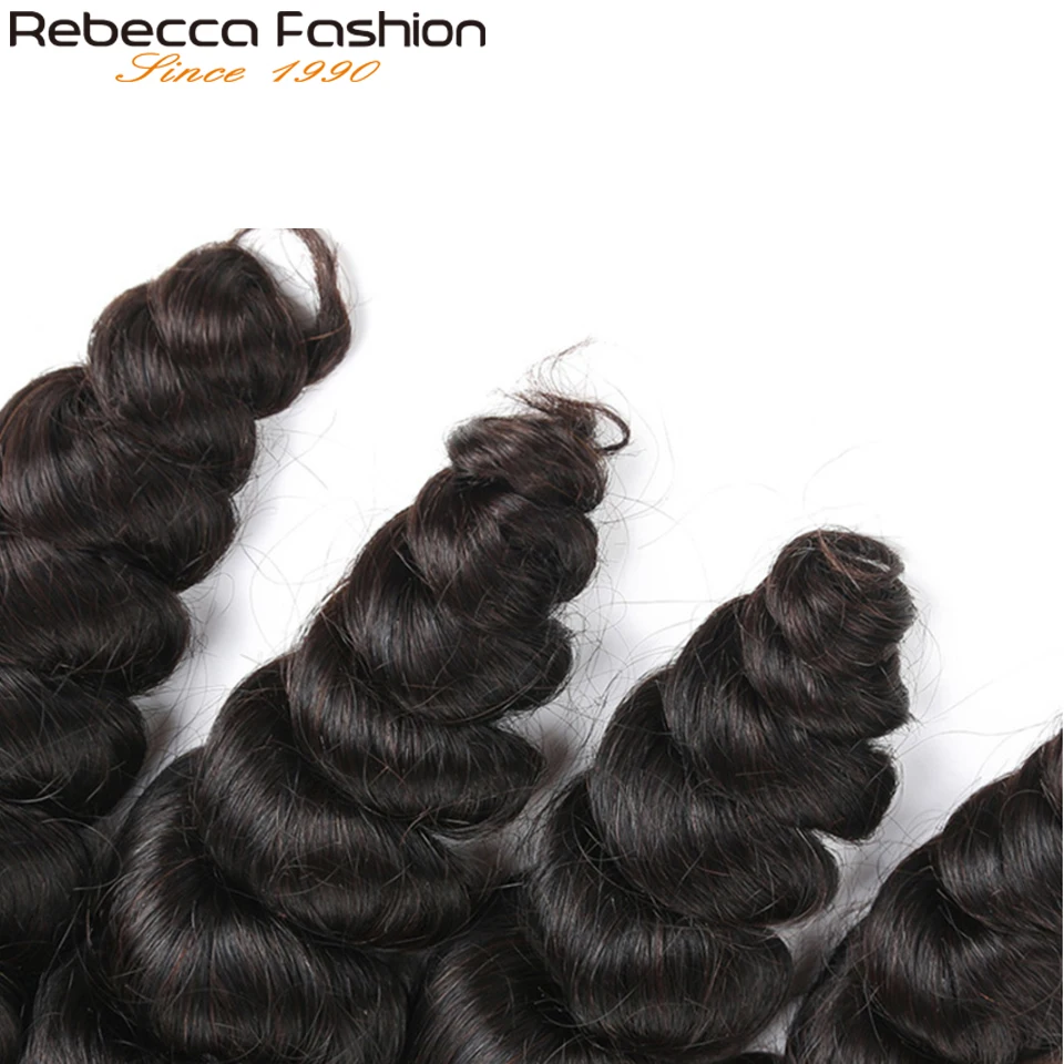 Rebecca Malaysian волнистые пряди волос для плетения естественных цветов косички без уток волосы для наращивания Remy от AliExpress WW