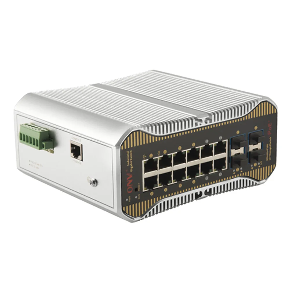 

12 Port 10/100/1000M Industrial POE switch