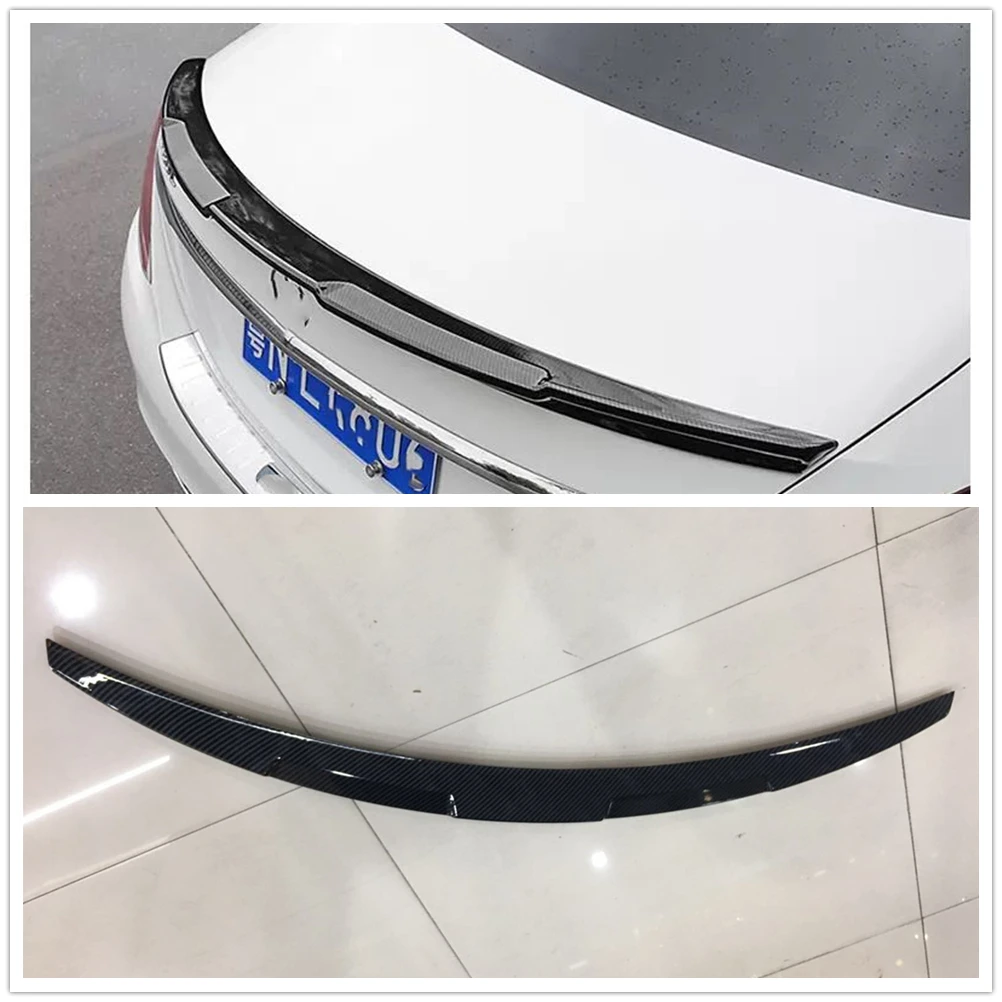 

Rear Trunk Spoiler Wing For Benz E Class W213 E43 2016 2017 2018 Carbon Fiber Tail Lip