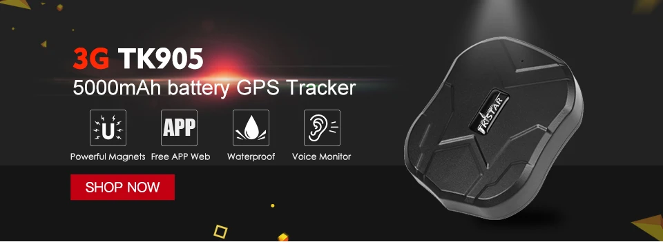 Gps трекер Автомобильный локатор TKSTAR TK905 5000 мАч 2G автомобильный трекер gps локатор Водонепроницаемый 90 дней в режиме ожидания магнит голосовой монитор
