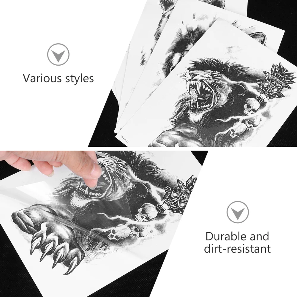 

5Pcs Arm Temporary Decal Sticker For Men Cosplay Accessories