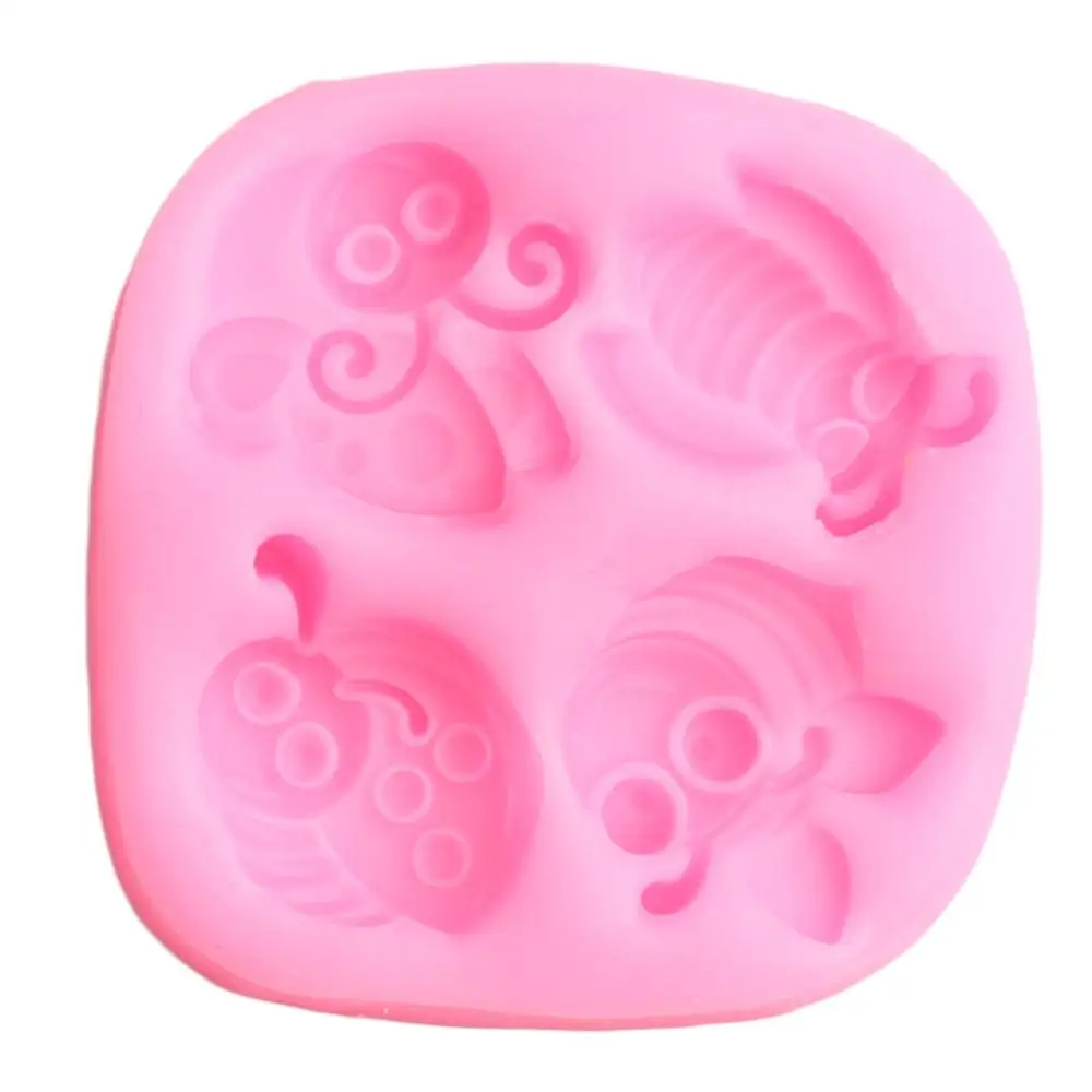 Силиконовые формы для насекомых пчелы бабочки кексы Topper инструменты украшения