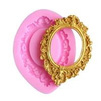 crown relief frame silicone mold fondant mould cake decorating tools chocolate gumpaste molds baking pastry tool
