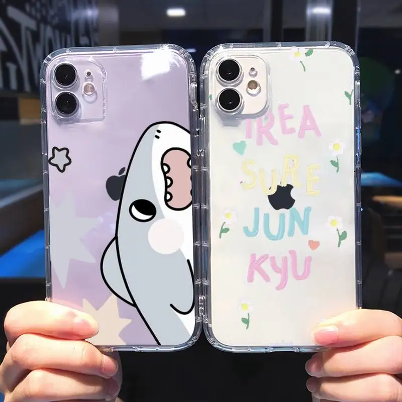 

cute fashion Phone Case For iphone 13 12 11 8 7 plus mini x xs xr pro max Transparent soft