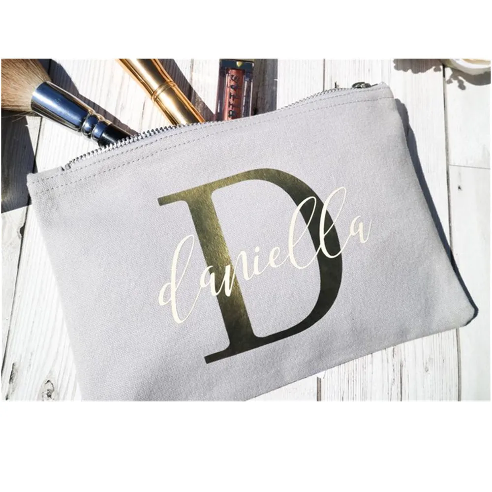 Персонализированная сумка для подружки невесты макияжа косметичка органайзер