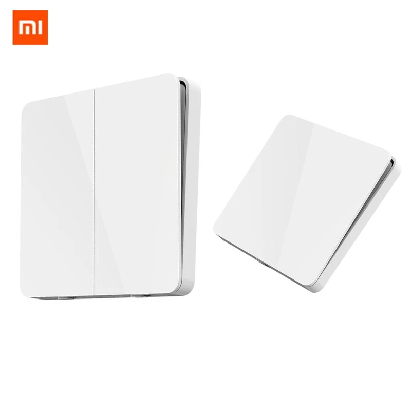 Базовый настенный выключатель Xiaomi Mijia одно и два открытых переключателя
