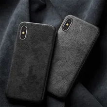 Italian Alcantara Case For iPhone 11 Pro Max 12 Pro 13 12Mini SE 6 7 8 Plus Suede Leather Case For iPhone XS Max XR X Back Cover