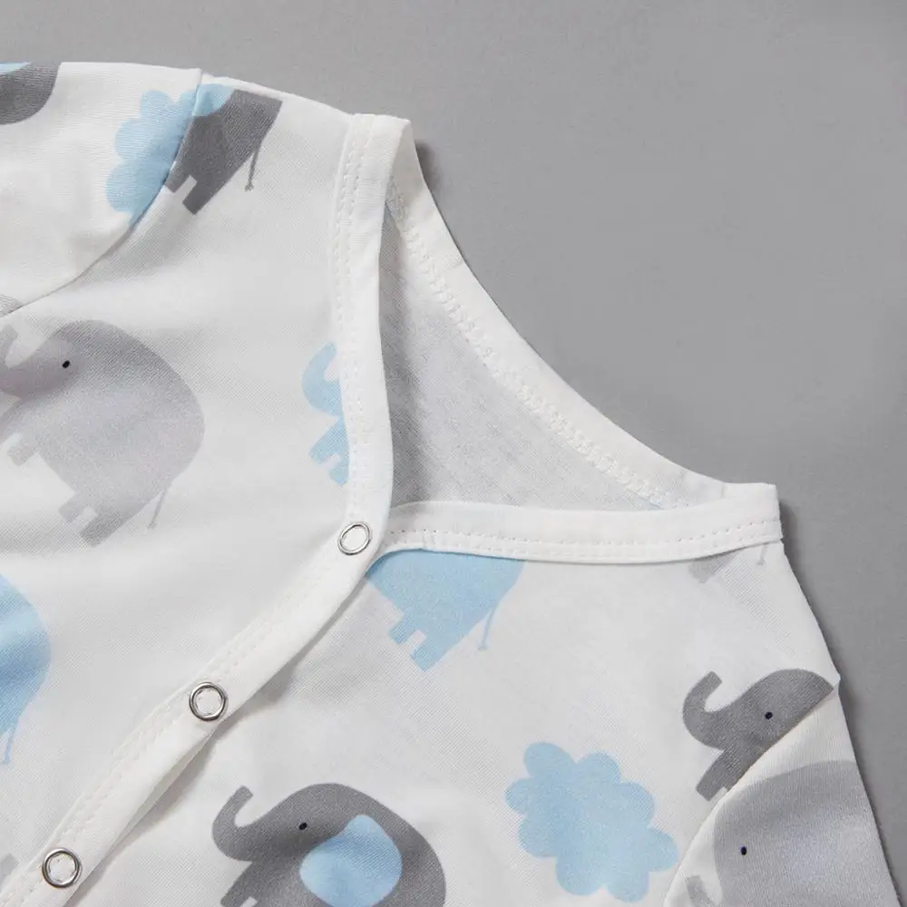 PatPat/хлопковый комбинезон с длинными рукавами и Рисунком Слона для маленьких