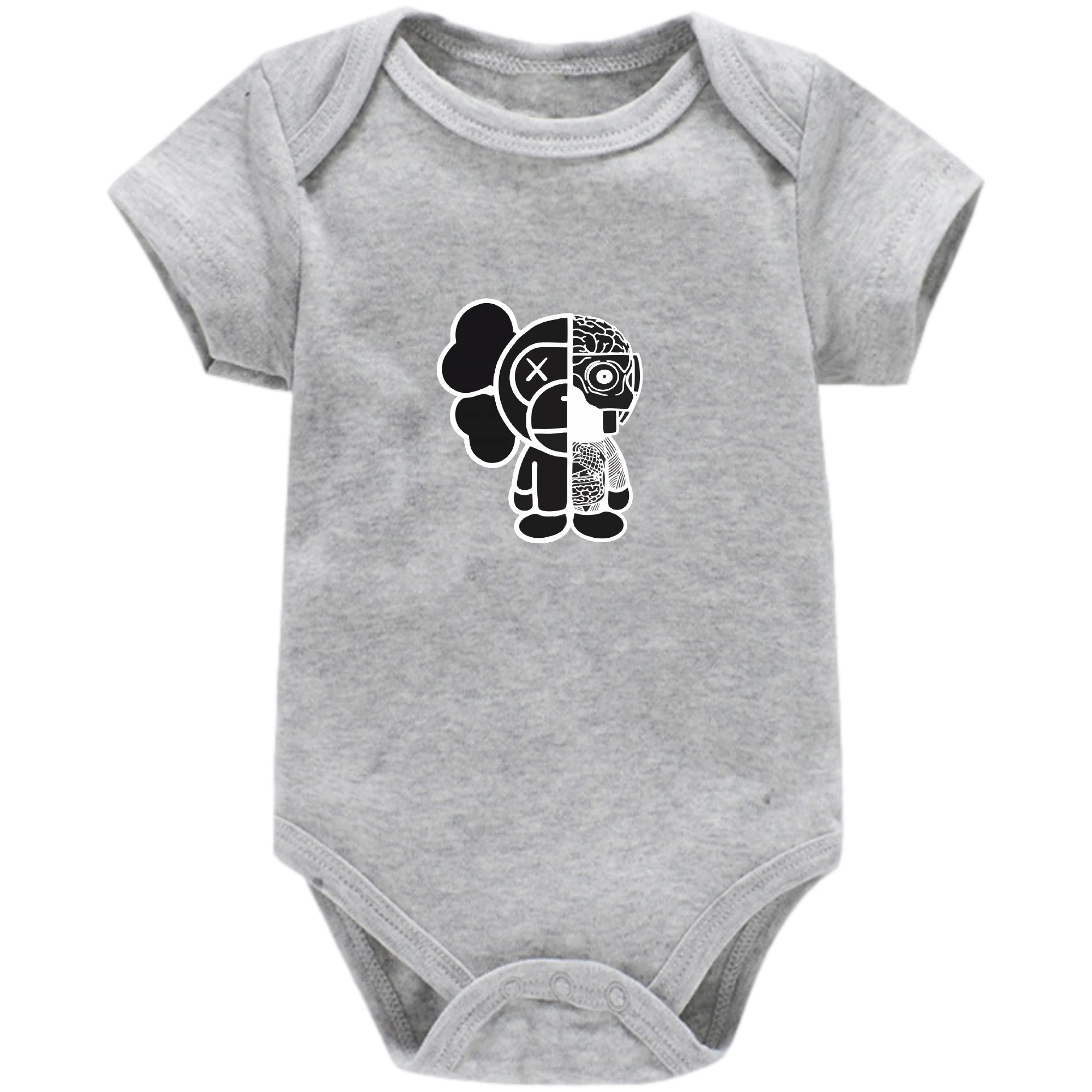 

SanSheng summer new cute pattern boys and girls short sleeve 100% cotton creeping suit baby clothes one-piece T-shirt 0-18m