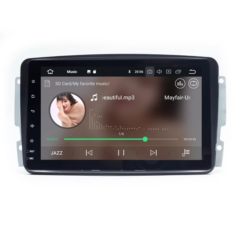 Автомобильный радиоприемник 8 дюймов Android 10 GPS для Mercedes Benz CLK W209 W203 W208 W463 Vaneo Viano