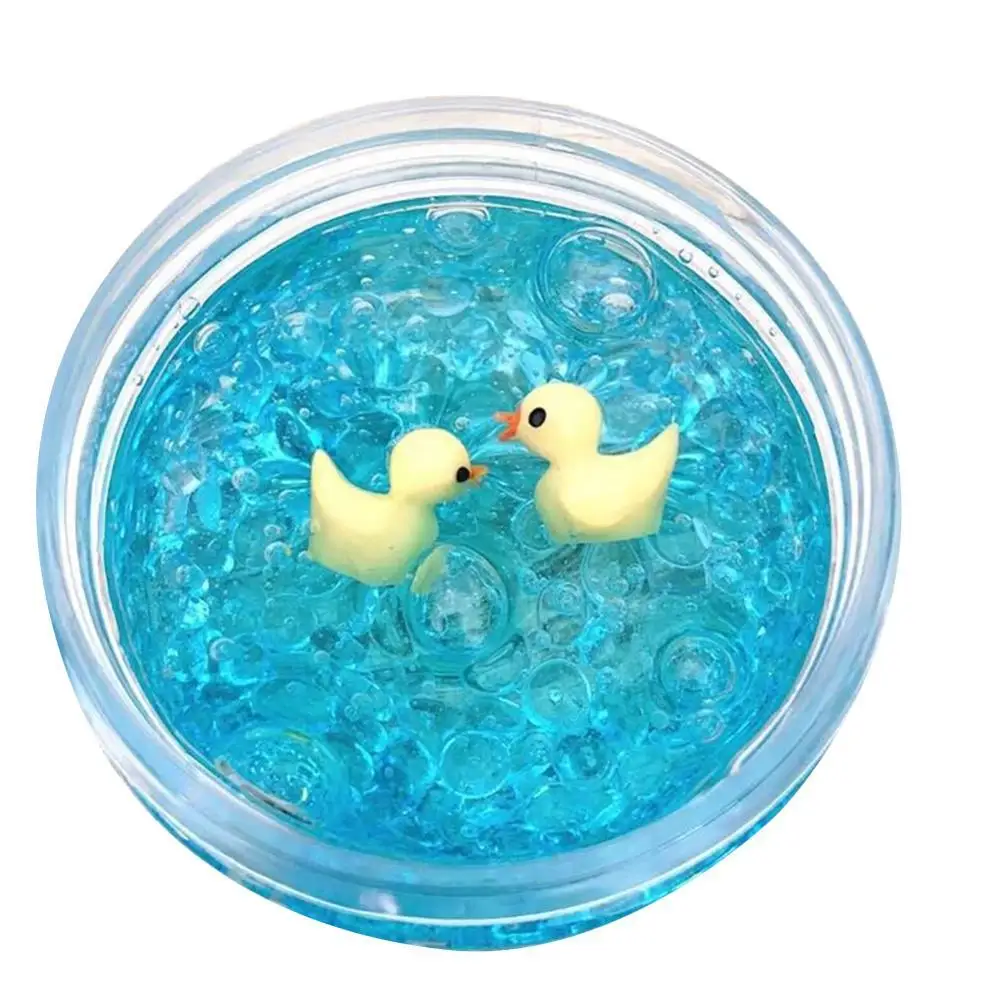 Figet toys-plastilina de algod&oacute;n para ni&ntilde;os, arcilla polim&eacute;rica Antiestr&eacute;s con dise&ntilde;o de pato, blandibl&uacute; transparente, juguete de aprendizaje creativo, perfecto para regalo-0