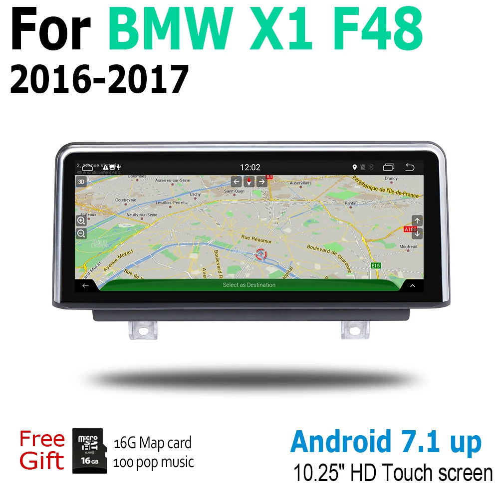 Car Android Original Style For BMW X1 F48 2016 2017 NBT GPS Navigation Map 2 Din Radio Stereo Multimedia Player DSP Touch Screen |