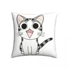 Чехол-наволочка с японской кошкой на молнии, летняя декоративная подушка из полиэстера