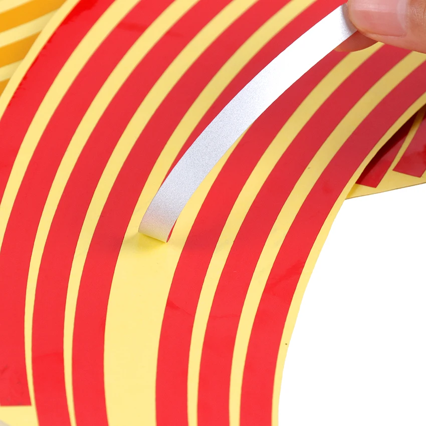 Светоотражающие Полоски обод колеса для мотокросса полосатые наклейки 16 шт.