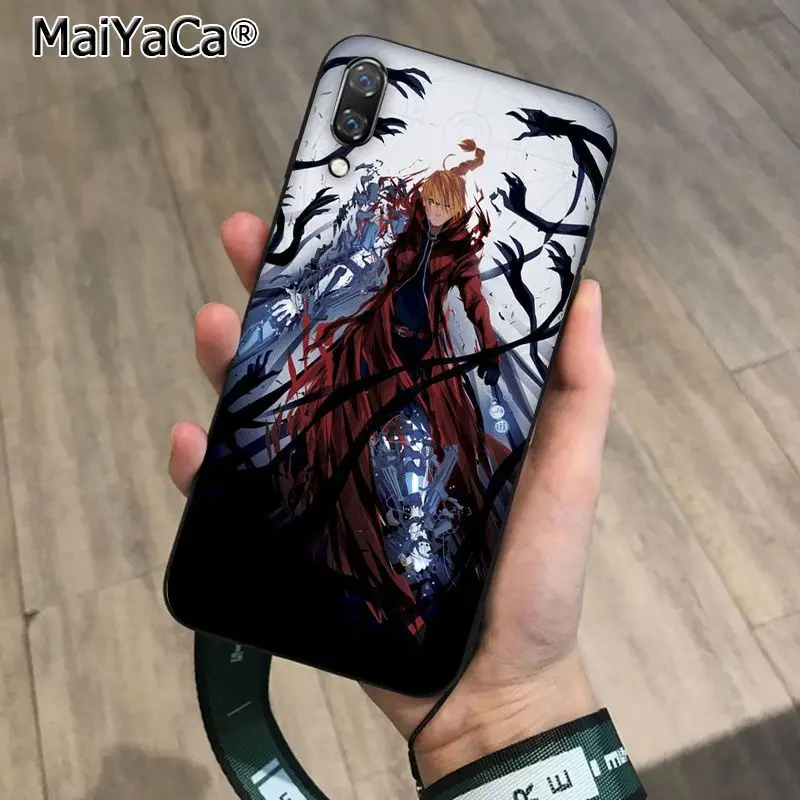 MaiYaCa Стальной алхимик Эдварда Элрика ТПУ мягкий чехол для телефона Huawei P10 plus 20 pro P20