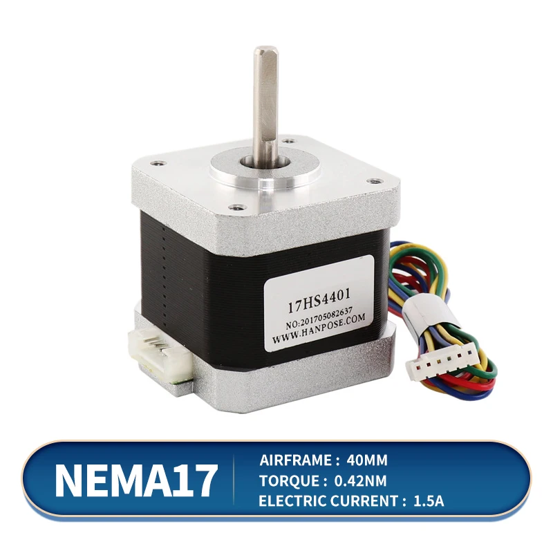 Шаговый двигатель Nema17 Micro 42, 40 мм, 1,5 А, 12 В, двухфазный, четырехпроводной, 42 Шаговый двигатель Nema17, двигатель для 3D-печати