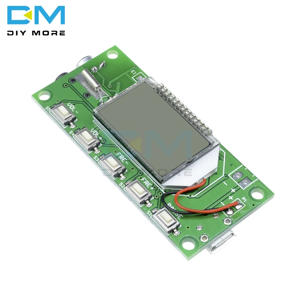 DSP PLL 87-108 МГц стерео fm-передатчик модуль цифровой ЖК-дисплей беспроводной микрофон плата многофункциональная частотная модуляция