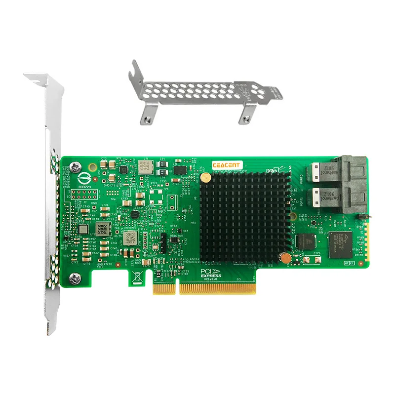 Контроллер Ceacent AS3008R 9311 8I SAS + SATA ИК контроллер hoпрямой D0/1/1E SFF8643 * 2 12Gbs PCIe3.0 D0/1/1E|Платы