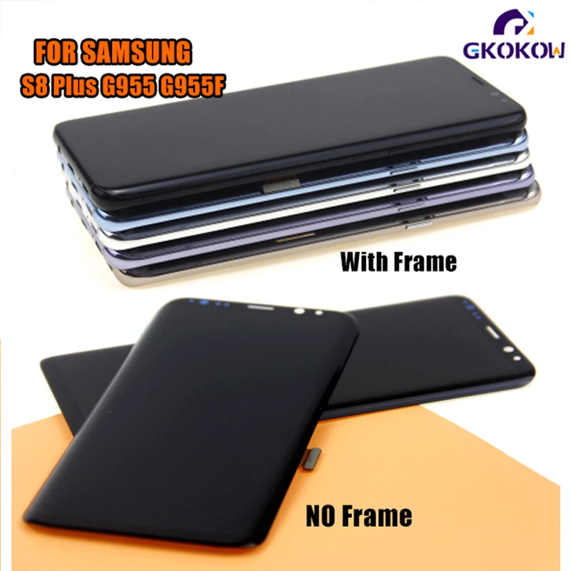 Оптовая цена ЖК дисплей для samsung S8 Plus G955F с рамкой сенсорный экран Pantalla|Экраны