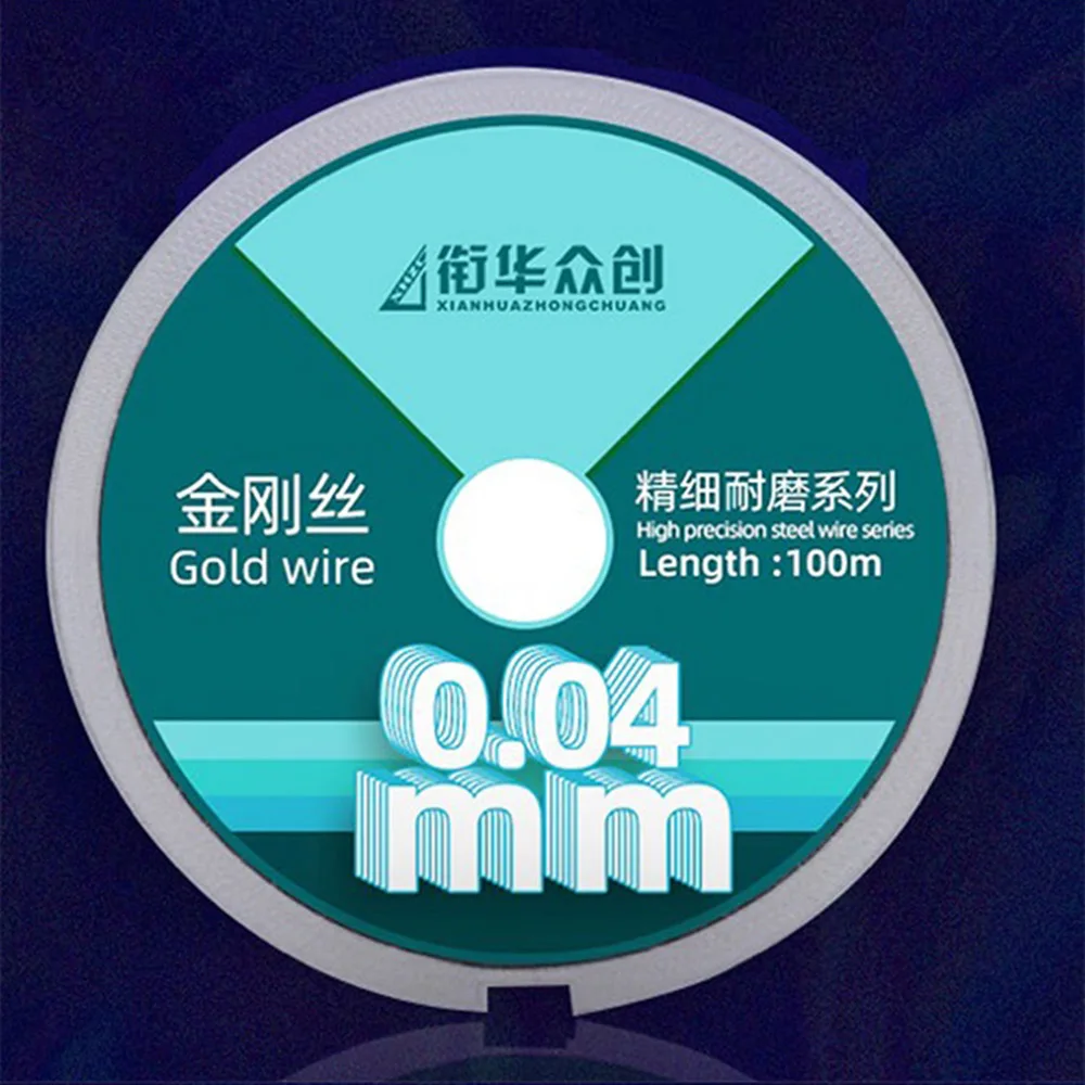 0.028mm LCD Screen Cutting Nano Gold Steel Wire For Samsung Curved OLED Display Glass Splitting Line Mobile Phone Repair Tools