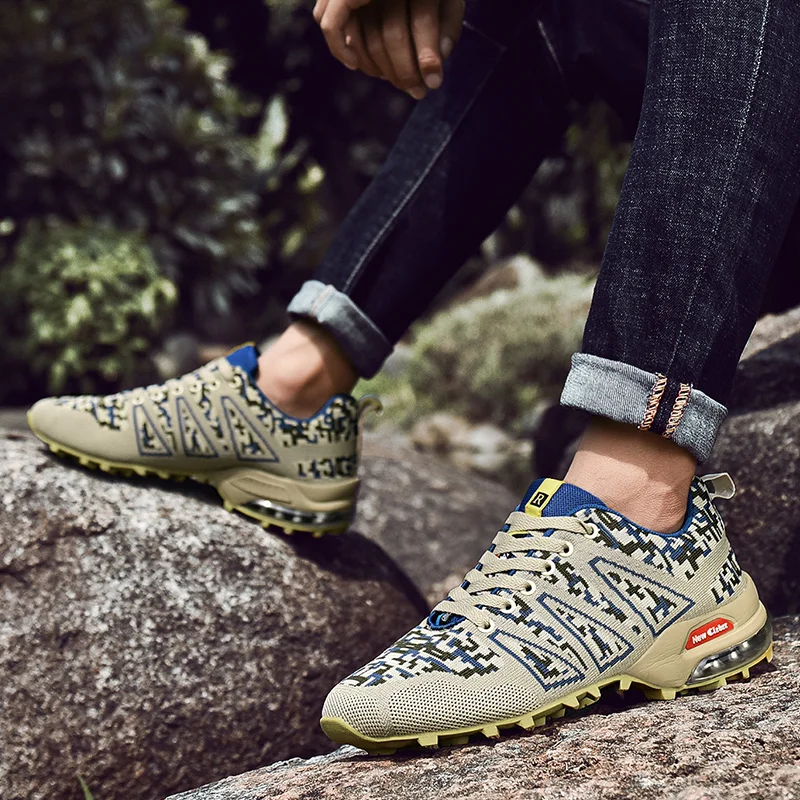 Брендовые высококачественные Нескользящие кроссовки мужские камуфляжные