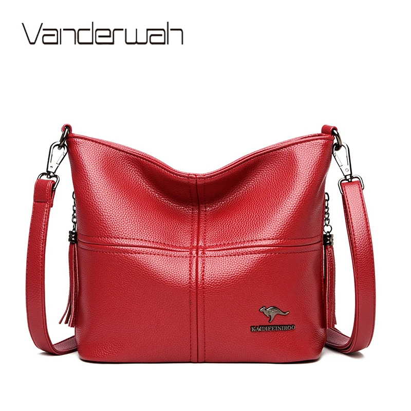 Кенгуру Повседневная Лоскутная сумка ведро PU кожаные сумки на плечо для женщин