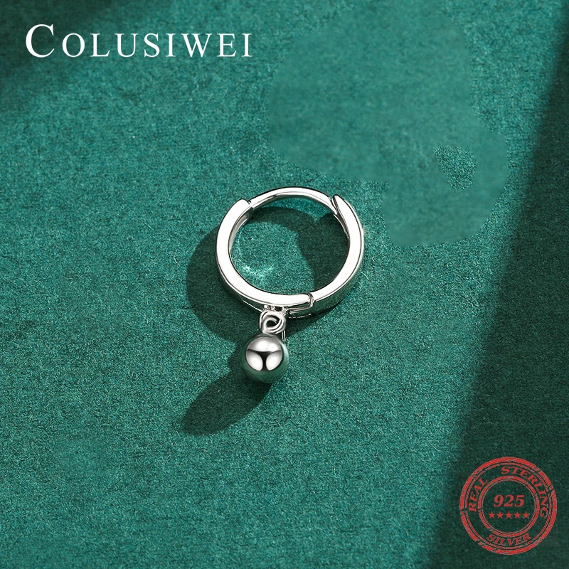 

Colusiwei Fashion Hoop Earring 925 Sterling Silver Snake Carousel Beads Brooch Buckle Earring For Women Fine Jewelry