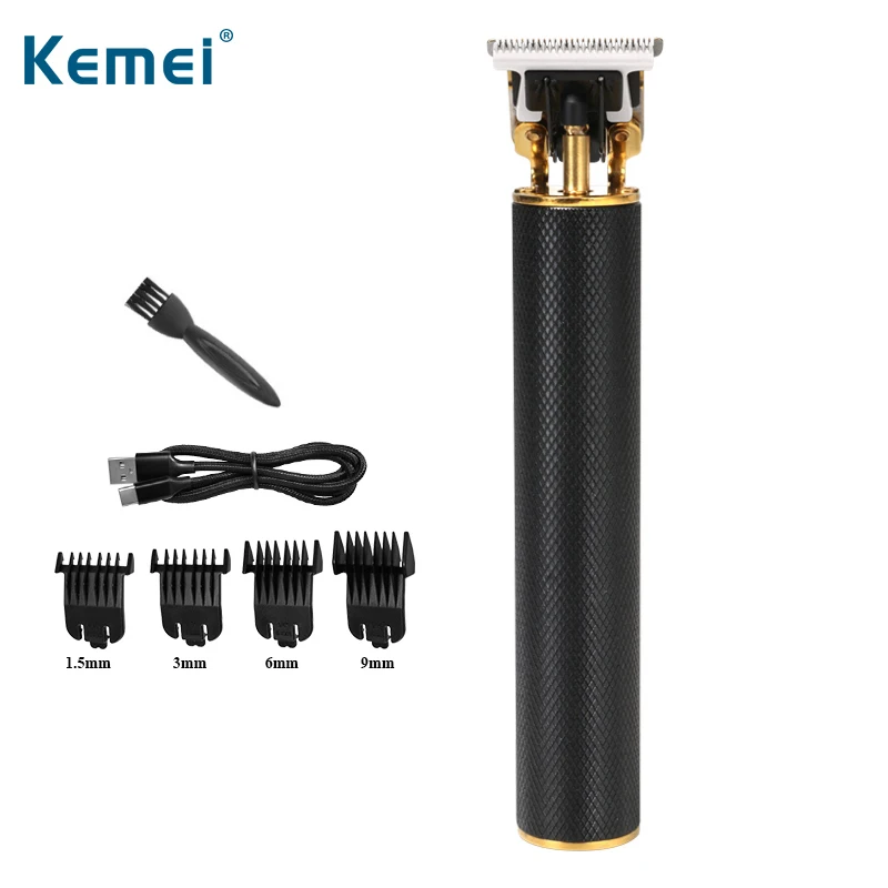 Kemei Pro Li T-Outliner Skelet Zware Hitter Cordless Trimmer Mannen 0 Mm Kaalhoofdige Tondeuse Afwerking Haar Snijmachine | Бытовая