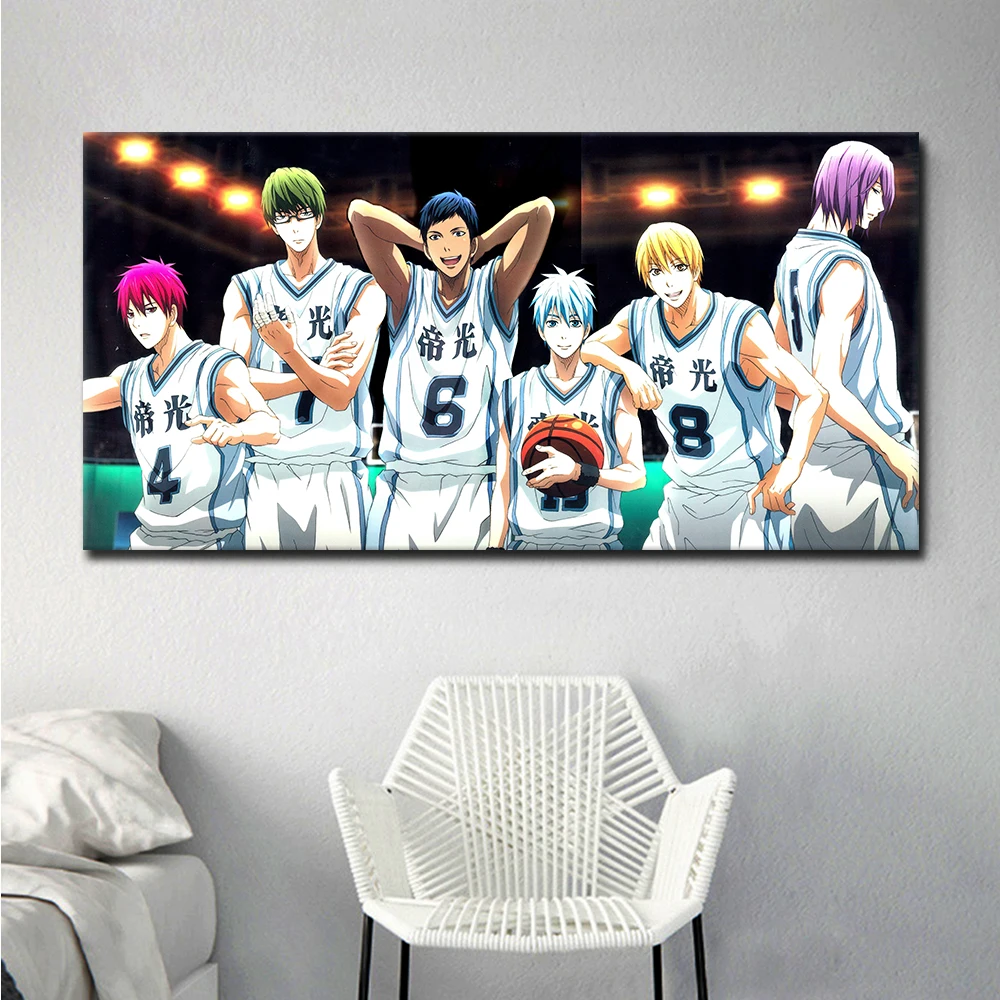 Японское классическое аниме Куроко баскетбольное полотно картина домашнее