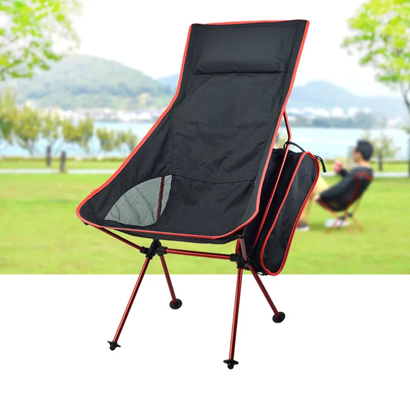 저렴한 휴대용 접이식 캠핑 의자, 초경량 야외 하이킹 해변 피크닉 바베큐 좌석 낚시 의자 가구