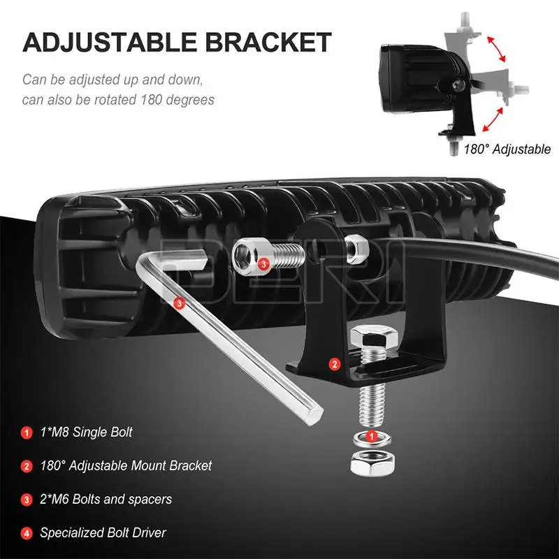 2 шт. светодиодсветильник фары 6 дюймов 6D линзы Барра светодиодные дальнего света