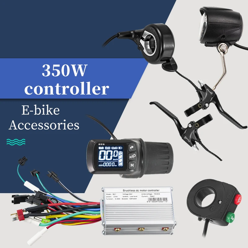 

YIYI Ebike Accessories G23 Electric Bike Controller 36V 250W350W 24v Controller Electric Scooter Accelerator With Display