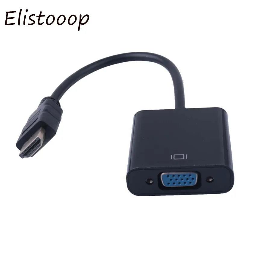 Переходник с HDMI папа на VGA мама USB-кабелем разветвитель преобразователь цифровой