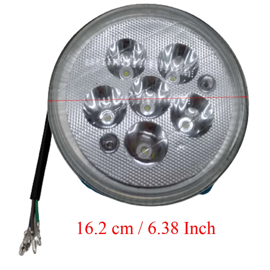 

B105 Motorcycle With 6.38 Inch Round 6 LED Headlight For CM125 GN125 Motorbike Headlamp Front Spotlight