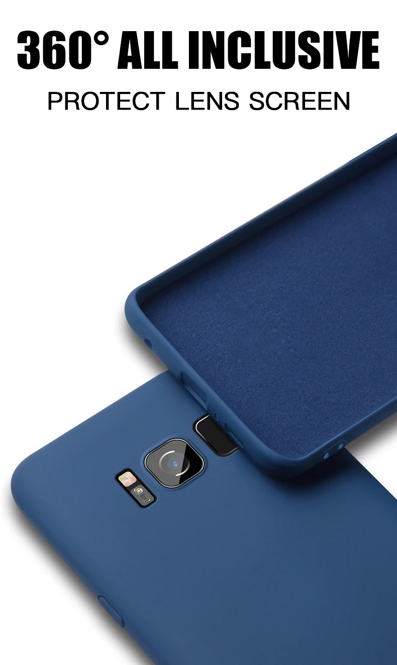 Мягкий жидкий силиконовый чехол для samsung Galaxy S8 S9 S10 Plus S10E TPU силиконовая задняя крышка для samsung Note 8 9 10 J4 J6 J8
