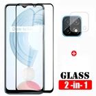 Защитное стекло для Oppo Realme C21Y, закаленное, 2 в 1