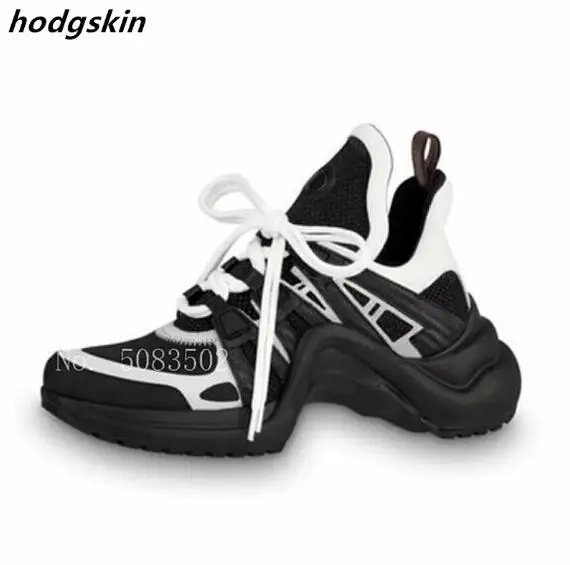 Женские кроссовки с перфорацией типа броги на шнуровке Повседневная дышащая