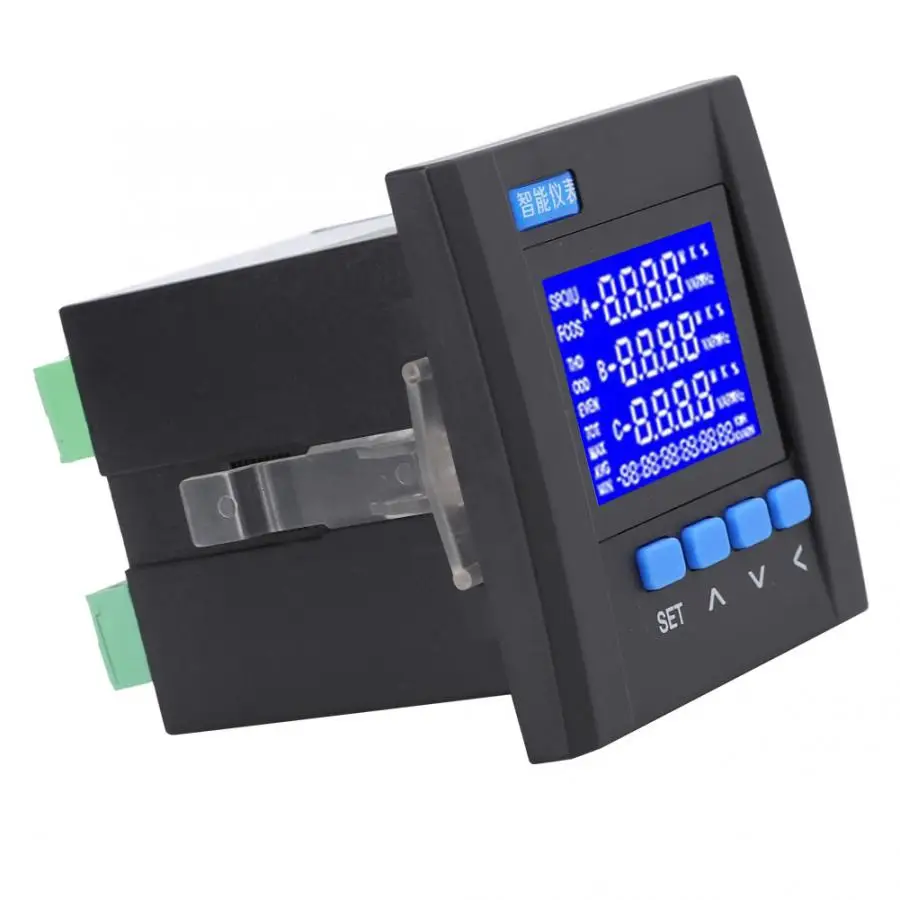YG889E 3SY Многофункциональный 3 фазный цифровой ЖК измеритель напряжения