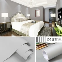 matt grey contact paper renovation waterproof diy wallpapers living room self adhesive film home decorative sticky wall stickers