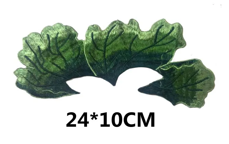 Вышивка тканевые наклейки сшитые с листьями лотоса без клея DIY ручной работы | Дом