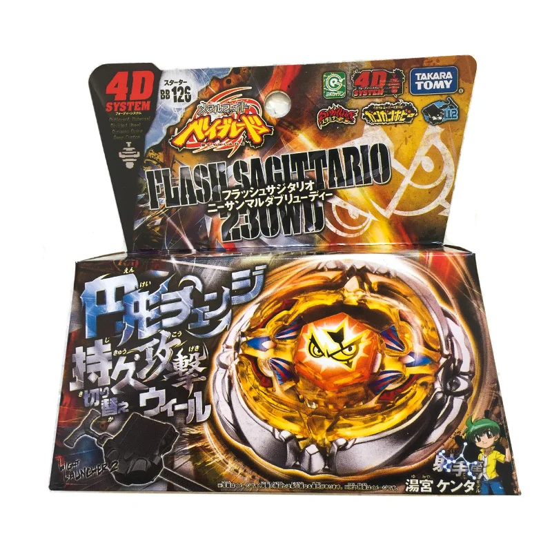 

Genuine Tomy Spinning Toys Original BB126 Beyblade Burst Turbo Metal Fusion Fight Bey Balde Burst Flash Sagittario 230WD