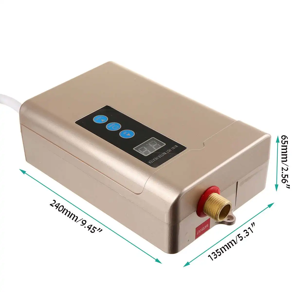 

Electric Instant Hot Water Heater Tankless Shower Remote Control Kitchen Bathroom Electric Water Heaters Constant Temperature