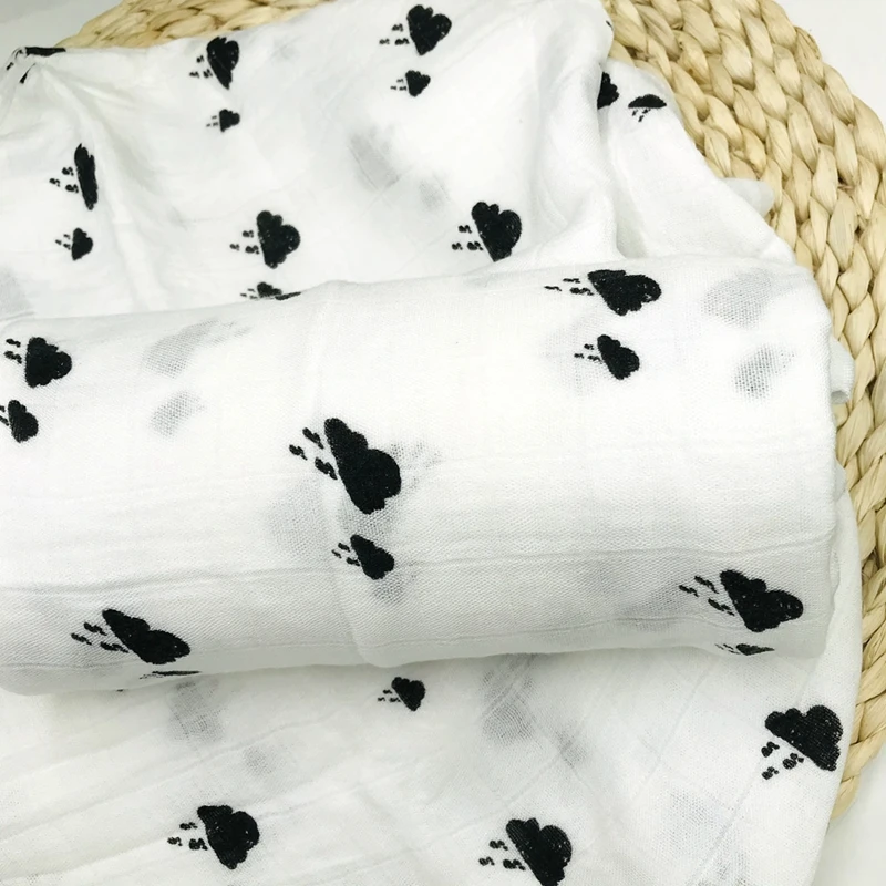 Дождь новорожденных 100% бамбуковое волокно муслин детское одеяло муслин пеленки одеяла для ванной Марля Детские спальные сумки для заворач...
